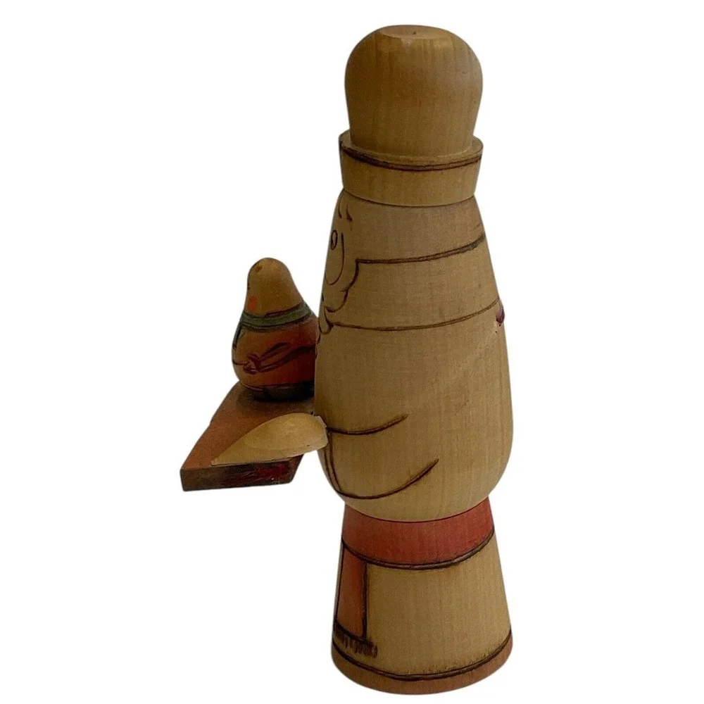 Santa Wood Russian Statue Russia Folk‎ Art Holiday Figurine Holiday Decor